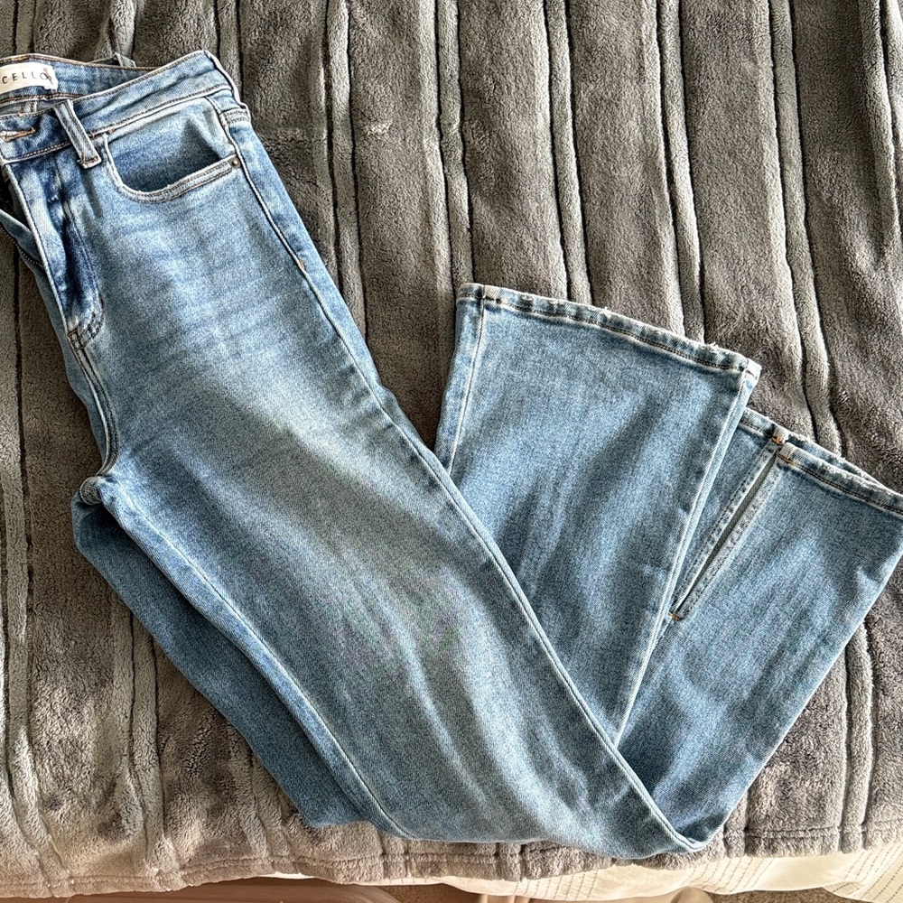 Cello light blue wash denim